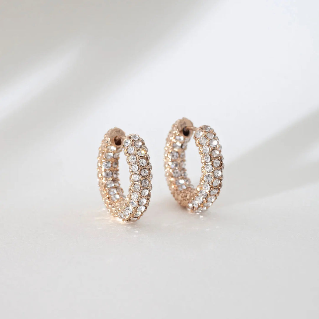 Chunky Crystal Hoops Timi of Sweden