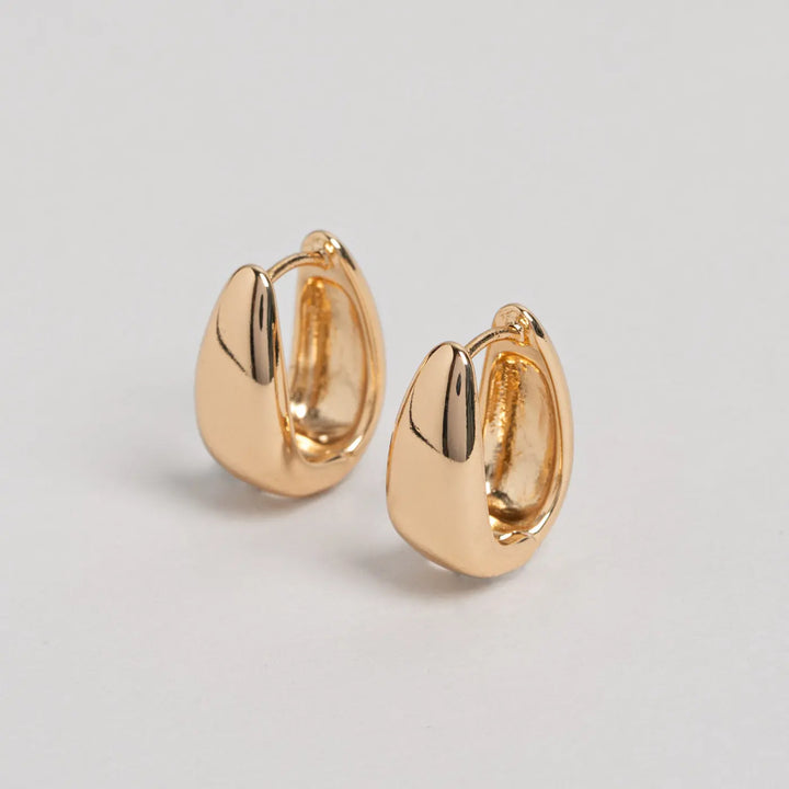 Classic Wide Hoop Earring - Gold Timi of Sweden