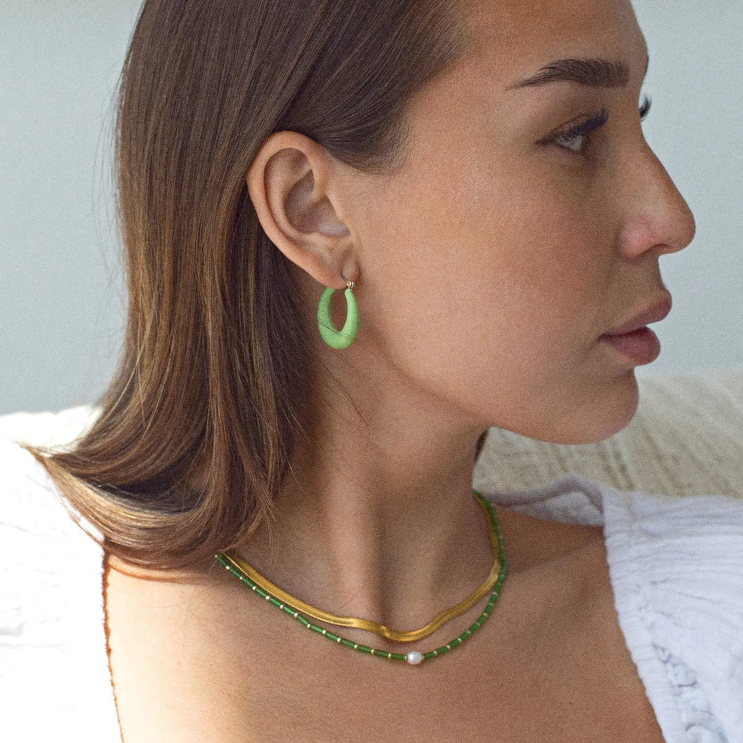 Donna - Plastic Hoop Earring Timi of Sweden