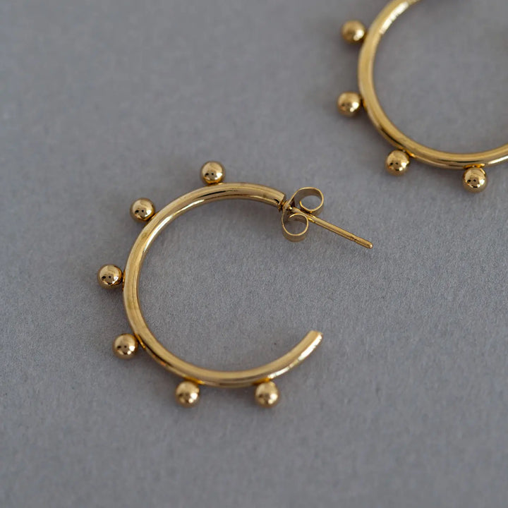 Gabriella - Soft Stud Hoop Earrings Stainless Steel Timi of Sweden