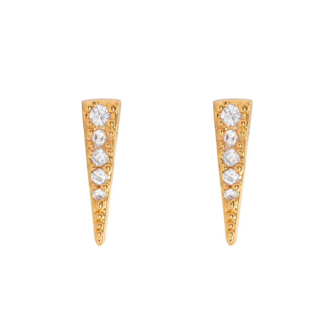 Eliza - Spike Crystal Ear Studs