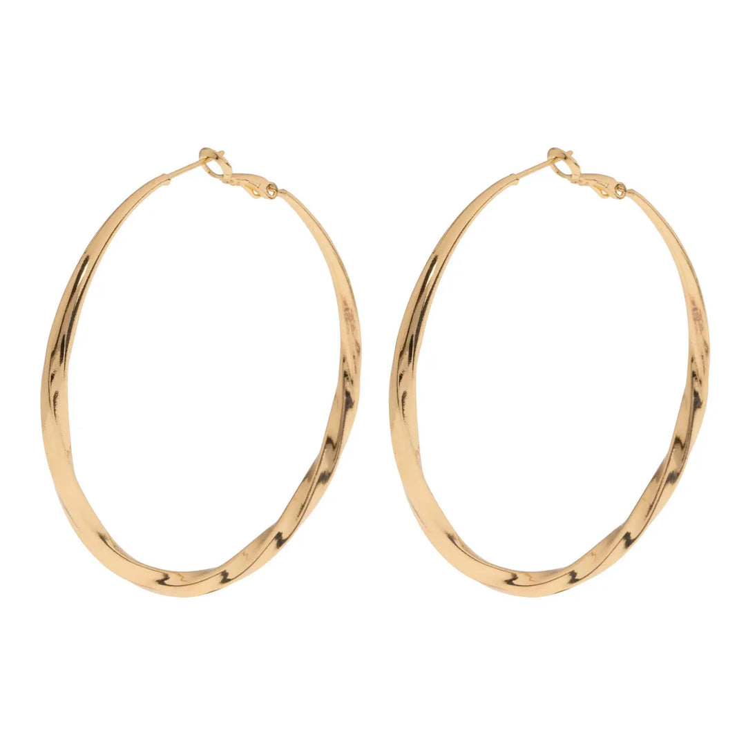 Willow - Twisted Hoop Earrings