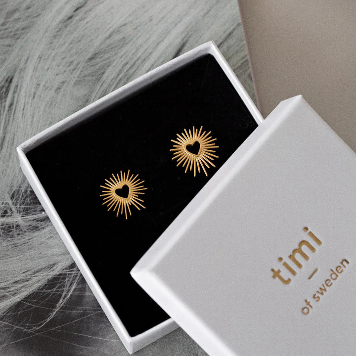 Soleil - Shining Sun Stud Earrings Stainless Steel  | Timi of Sweden