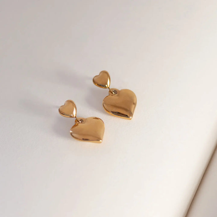 Suvi - Heart Stud Earrings