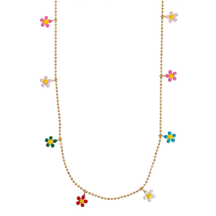 Ella - Colorful Daisy Flower Necklace