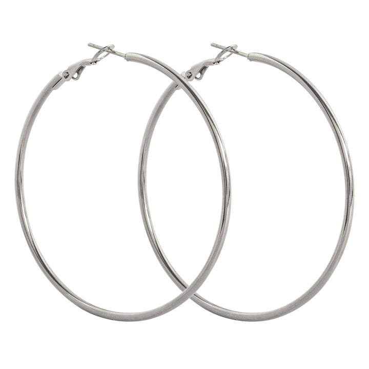 Jo - Large Hoop Earrings 55 mm Stainless Steel Timi of Sweden