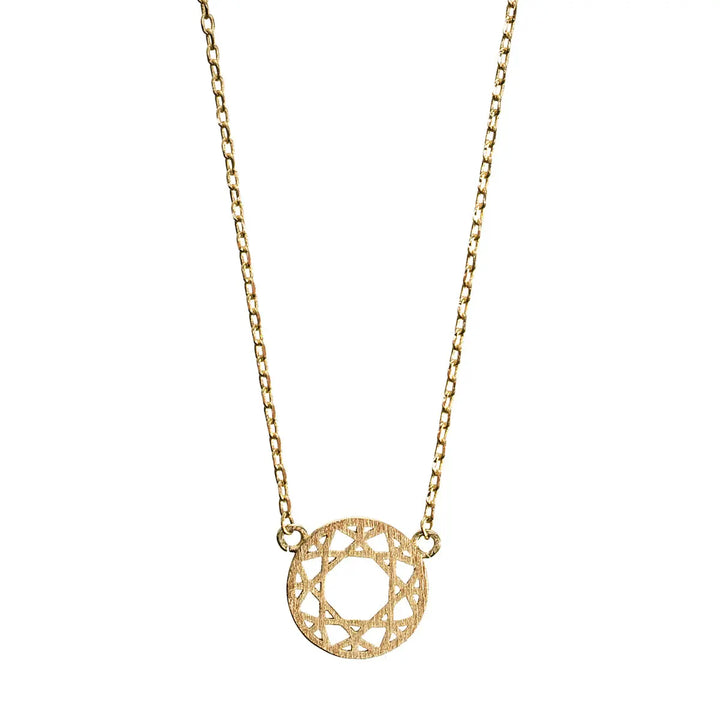 Dream Catcher Necklace Gold