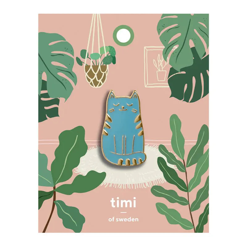 ENAMEL Pin, Blue Cat