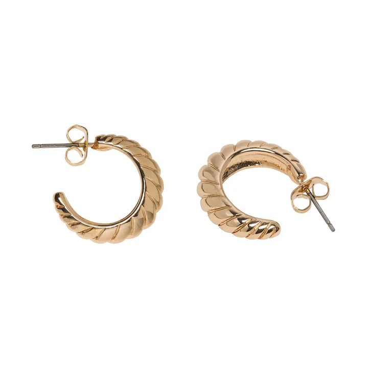 Croissant hoop earring