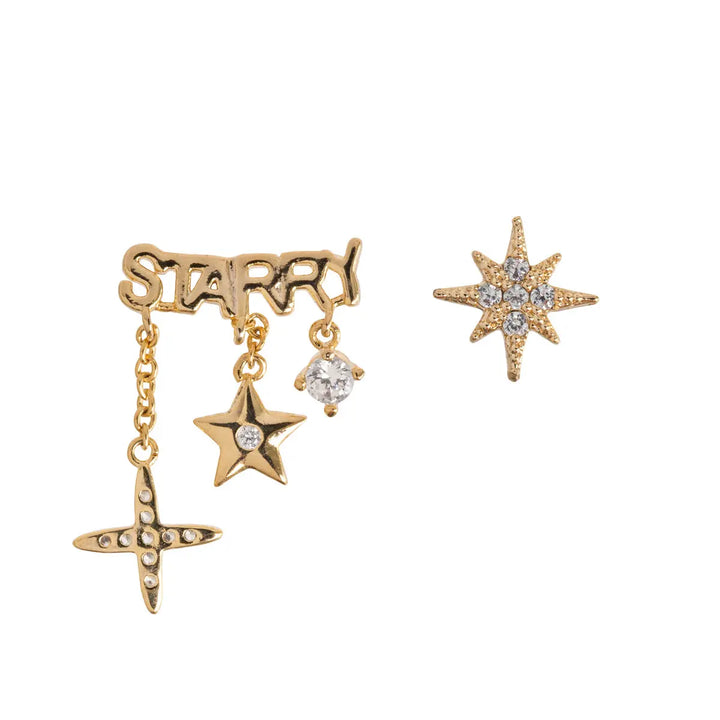 starry night stud earrings