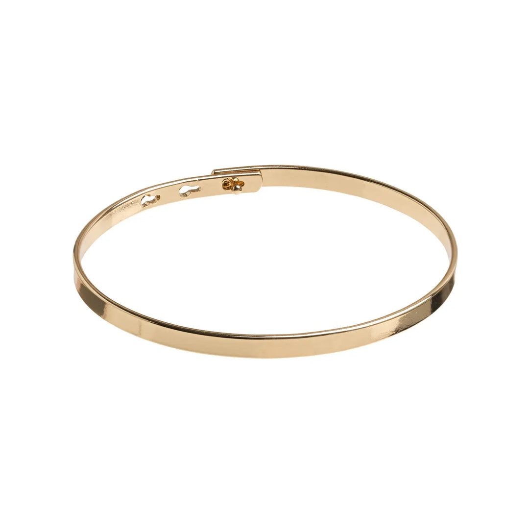 Essential Plain Bangle Bracelet Gold